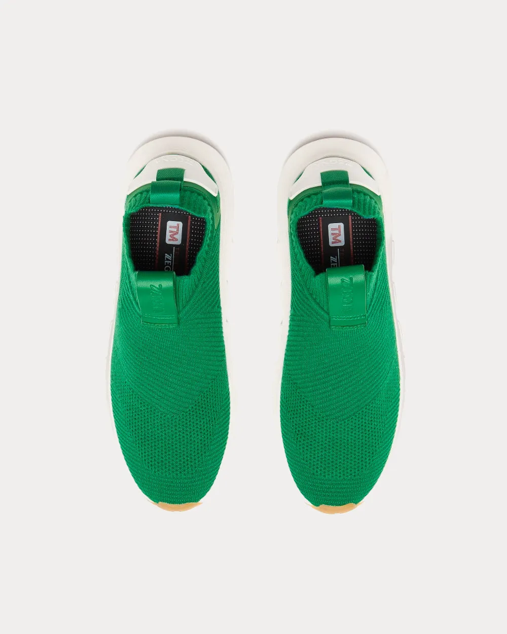 Sock 2.0 Techmerino Bright Green Slip On Sneakers
