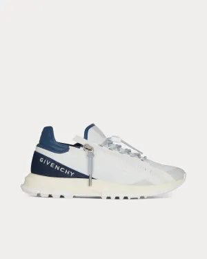 Spectre Runner Synthetic Leather & Suede White /  Navy Low Top Sneakers