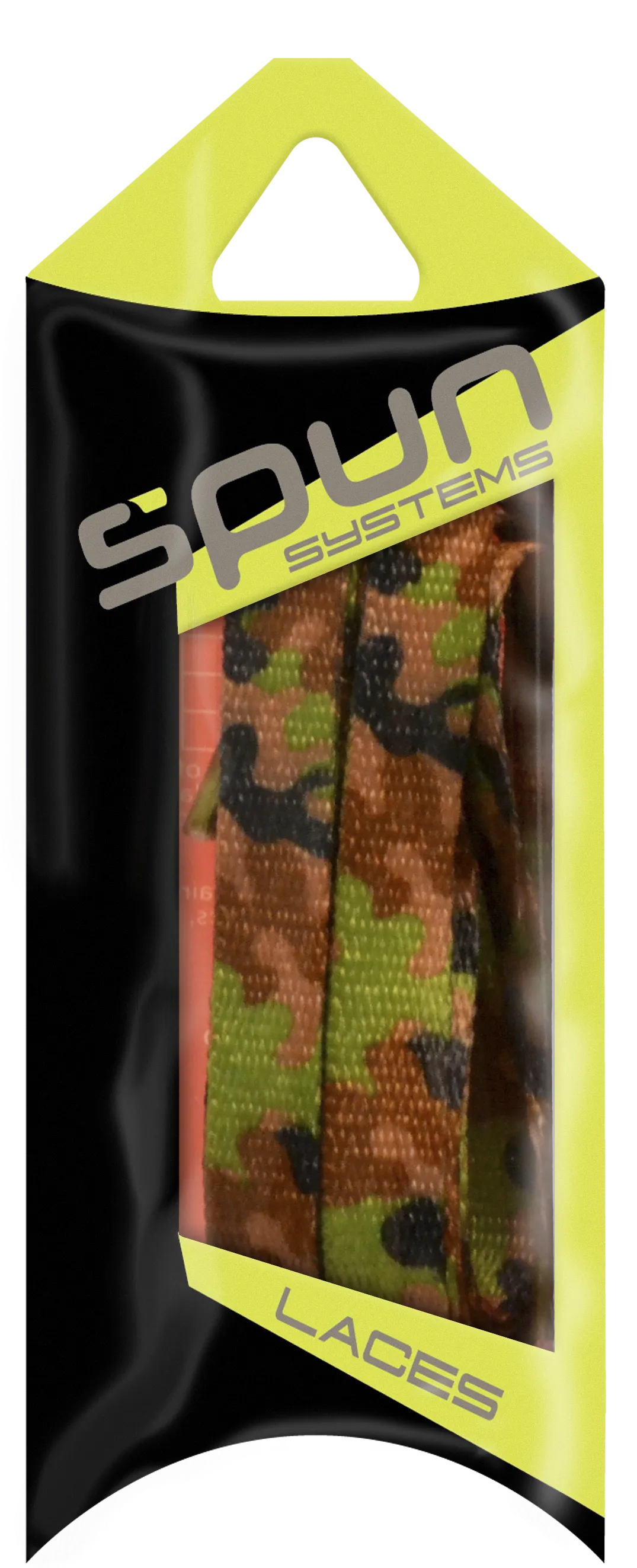 Spun™ 3/8" Printed ShoeLaces - Army Green Camo