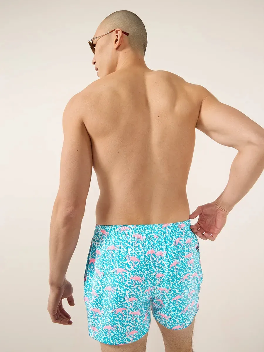 The Domingos Are Flamingos 4" (Classic Swim Trunk)