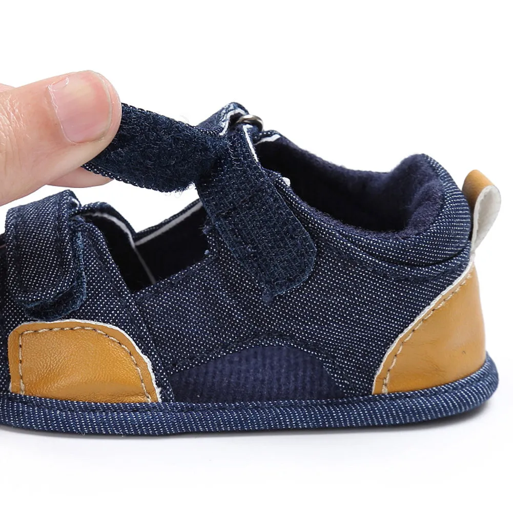 Toddler Baby Boy Denim Soft Sole Prewalker Anti-Skid Shoes Summer Sandals