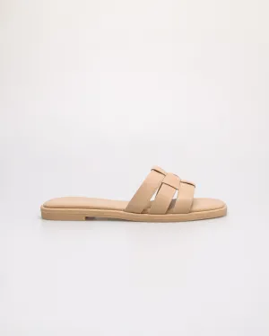 Tomaz YX224 Ladies Petite Weave Flats (Beige)