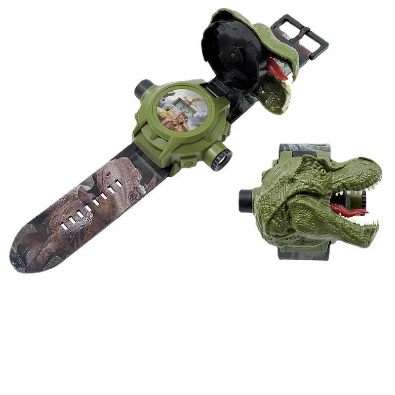 Tyrannosaurus 3D Flip Electronic Dinosaur Projection Watch 24 Patterns Children Boy