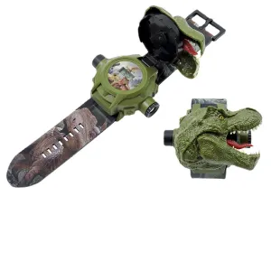 Tyrannosaurus 3D Flip Electronic Dinosaur Projection Watch 24 Patterns Children Boy