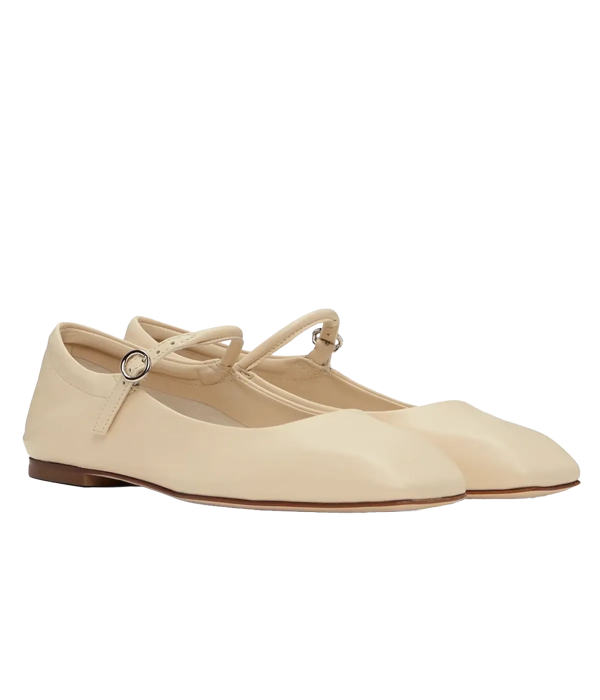 Uma Nappa Leather Ballet Flat in White