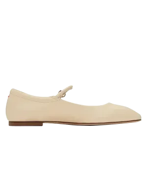 Uma Nappa Leather Ballet Flat in White