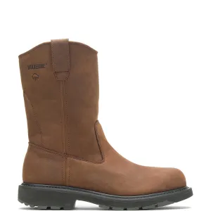 Wolverine Men's DD Work Steel Toe Wellington - Dark Brown