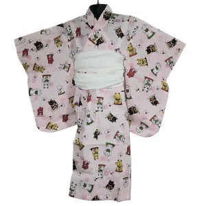 Yukata Girls - Pink Maneki neko