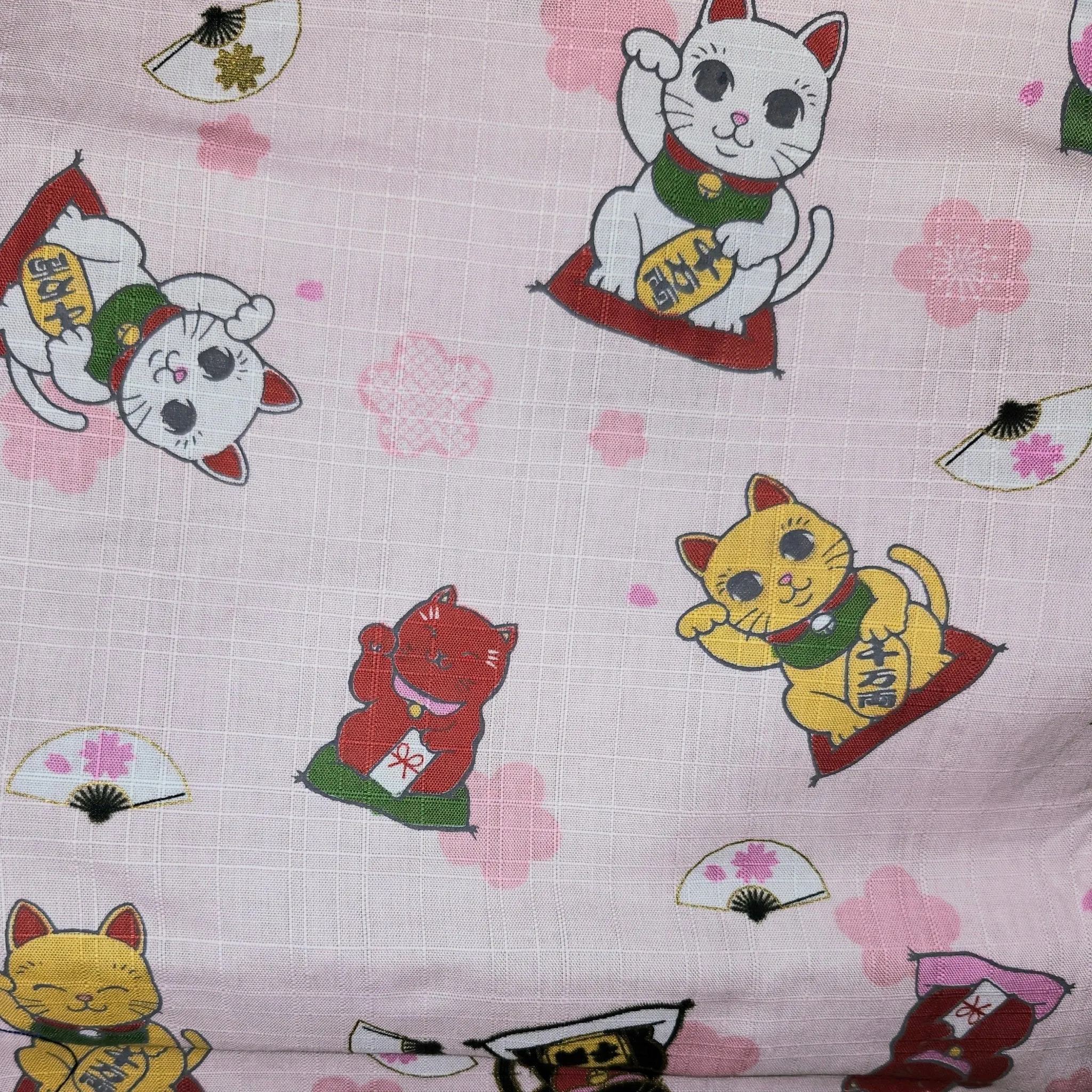 Yukata Girls - Pink Maneki neko