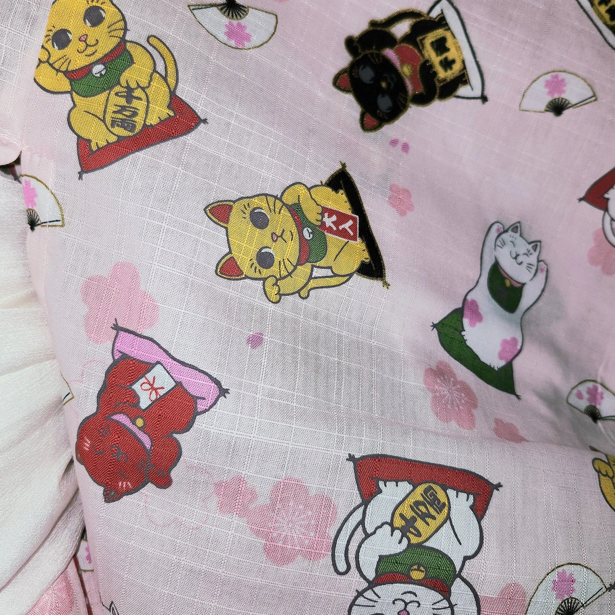 Yukata Girls - Pink Maneki neko