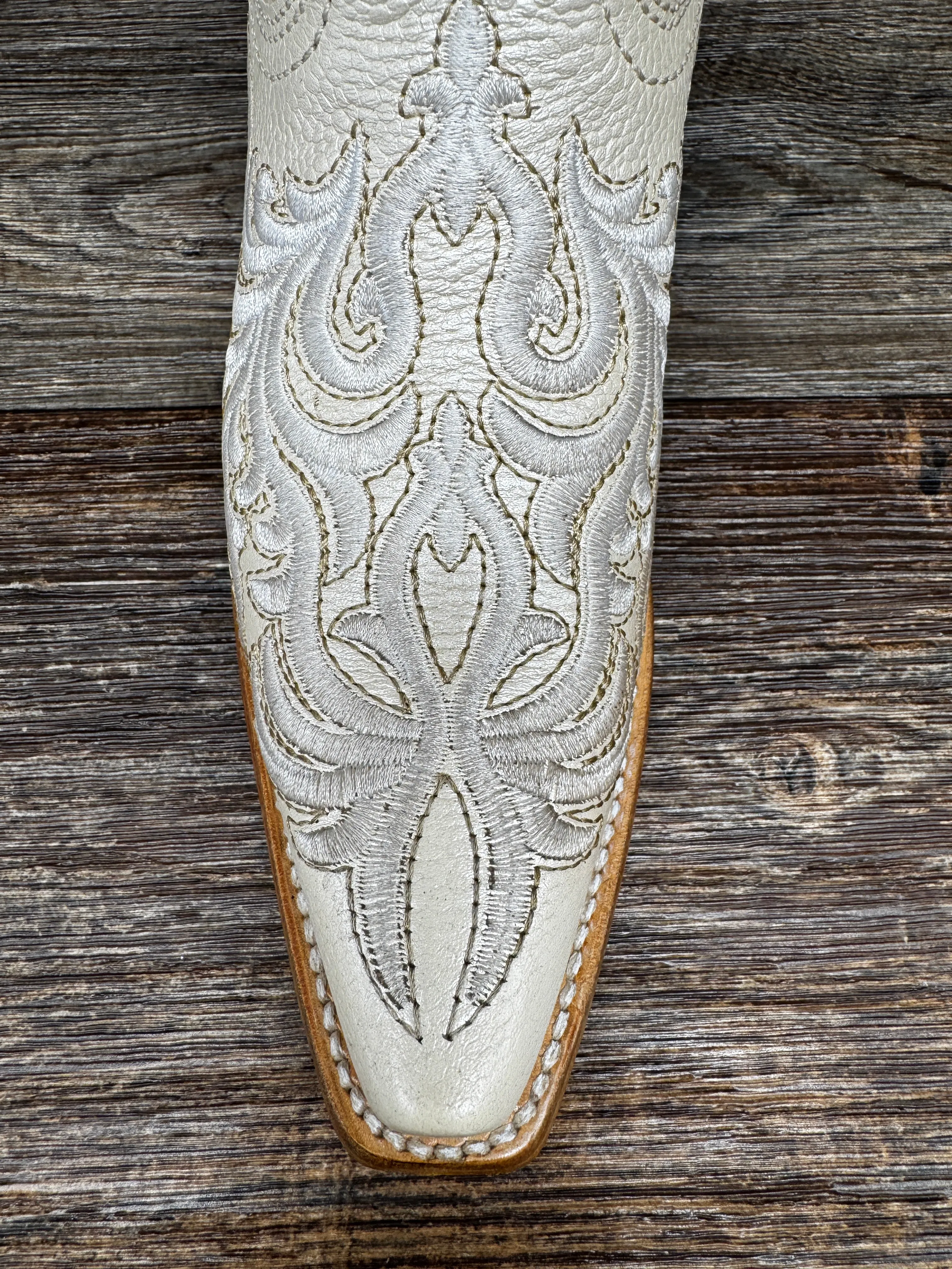 Z5344 Women's Bone Embroidered Ankle Boot by Corral