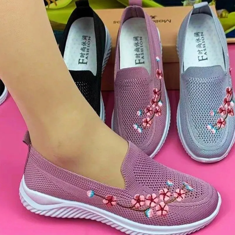 Zapatos De Mujer | Floral Women Sneakers